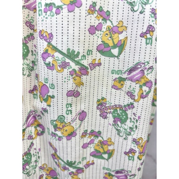 VTG 60s kitsch Novelty House Dress L Homemade Motif mumu Anthropomorphic 1966 - Picture 12 of 16